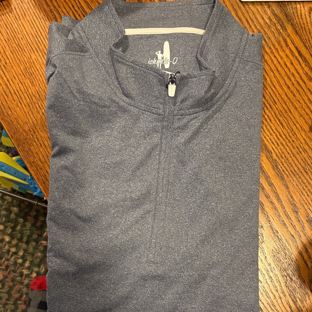 johnnie-O Charcoal Quarter-Zip Pullover